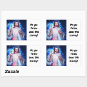 Folgst du Jesus genau so? Autoaufkleber Rechteckiger Aufkleber (Blatt)