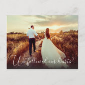 Folgte unserem heroischen Foto Ankündigungspostkarte (Vorderseite)