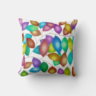Folhas coloridas kissen