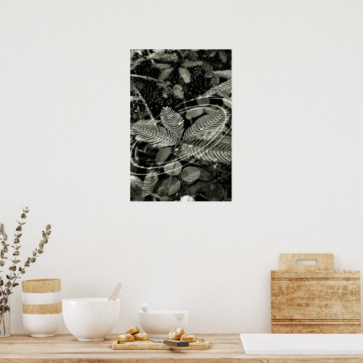 Folhas - Green Poster (Küche)