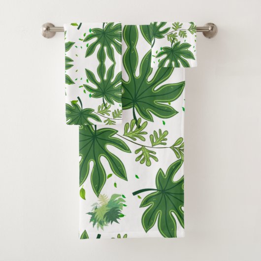 Folhas Verdes Badhandtuch Set (Insitu)