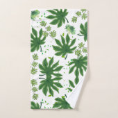 Folhas Verdes Badhandtuch Set (Handtuch)