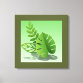Folhas Verdes Leinwanddruck (Vorderseite)