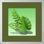 Folhas Verdes Poster (Vorne)