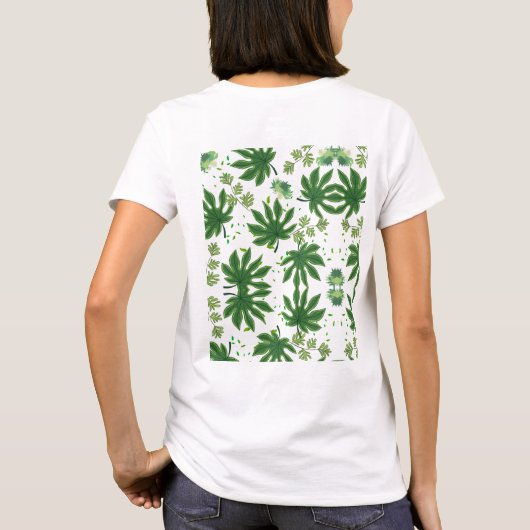 Folhas Verdes T-Shirt (Rückseite)
