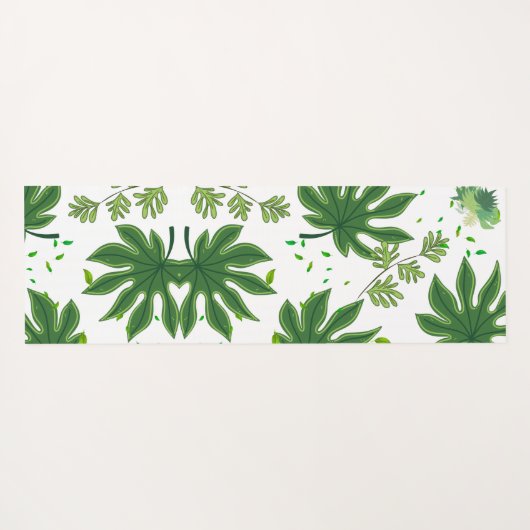 Folhas Verdes Yogamatte (Rückseite (Horizontal))