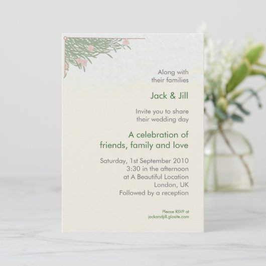 Foliage-12x18 Einladung (Stehend Vorderseite)