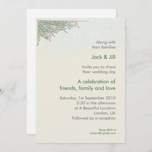 Foliage-12x18 Einladung (Vorne/Hinten)