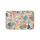 Foliage Aquamarin Sage Mustard Terracotta Orange Badematte (Vorderseite)
