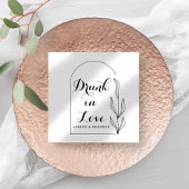 Foliage Arch Minimal Wedding Napkins Serviette