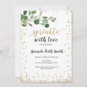 Foliage Baby Sprinkle Card Einladung botanisch (Vorderseite)
