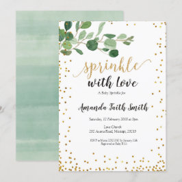 Foliage Baby Sprinkle Card Einladung botanisch