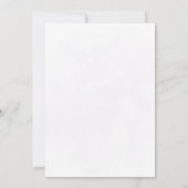 Foliage Blasslavender Splash Wedding Einladung (Rückseite)