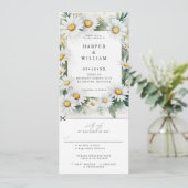 Foliage Blätter Hochzeit laden wir uAwg angefügt Einladung (Stehend Vorderseite)