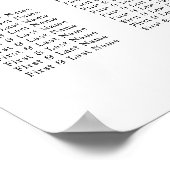 Foliage-Blätter-Seekarte Poster (Ecke)