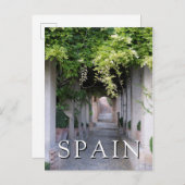 Foliage Covered Walkway, Spanien Postkarte (Vorne/Hinten)
