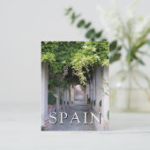 Foliage Covered Walkway, Spanien Postkarte (Stehend Vorderseite)