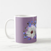 Foliage Daisy Vergiss mich nicht auf Lavendel Hint Kaffeetasse (Links)