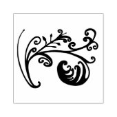 Foliage Doodle-Briefmarke Gummistempel (Prägung)