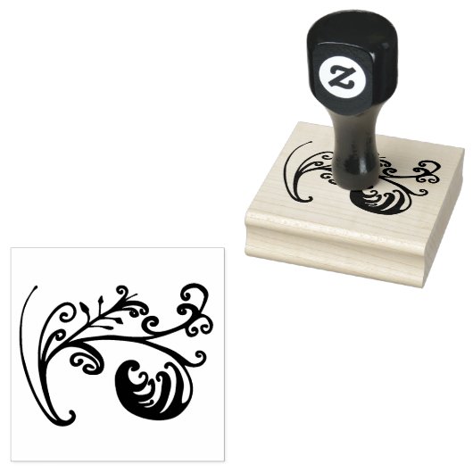 Foliage Doodle-Briefmarke Gummistempel (Stempel)