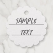 Foliage Doodle Geschenkanhänger (Rückseite)