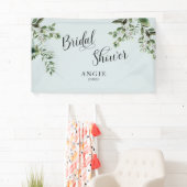 Foliage Elegantes Aquamarines Brautparty Banner (Insitu)
