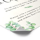 Foliage eucalyptus baby dusche Time Kapsel Poster (Ecke)