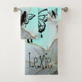 Foliage Fantasy Faiys Personalisiert Badhandtuch Set (Insitu)