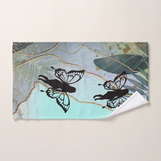 Foliage Fantasy Faiys Personalisiert Badhandtuch Set (Handtuch)