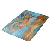 Foliage Fantasy Mosaik Tree Badematte (Schrägansicht)