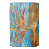 Foliage Fantasy Mosaik Tree Badematte (Vorderseite Vertikal)