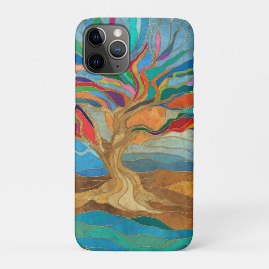 Foliage Fantasy Mosaik Tree Case-Mate iPhone Hülle (Rückseite)