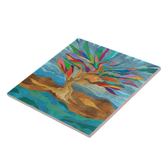 Foliage Fantasy Mosaik Tree Fliese (Seite)