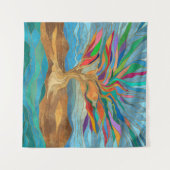 Foliage Fantasy Mosaik Tree Wandteppich (Vorderseite (Horizontal))