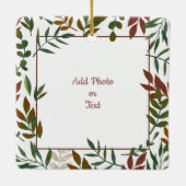 Foliage Frame Foto oder Message Keramik Ornament (Rückseite)