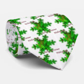 Foliage Frohe Weihnachts-Krawatte Krawatte (Gerollt)