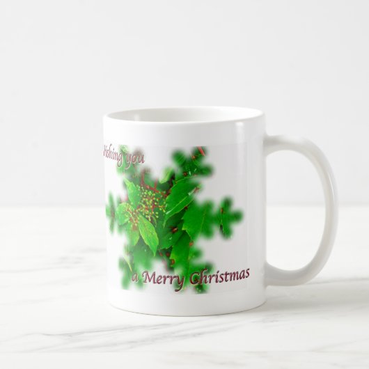 Foliage Frohe Weihnachts-Tasse Kaffeetasse (Rechts)