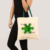 Foliage Frohe Weihnachts-Tote-Tasche Tragetasche (Vorderseite (Produkt))