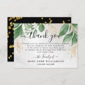 Foliage Funerfood Danke Karte (Vorne/Hinten)
