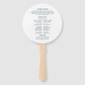 Foliage Garden Herbstlaubs Grüne Moderne Hochzeit Fächer (Rückseite)