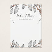 Foliage geometrische Rahmen-Halskette-Grafikkarte (Vorderseite)