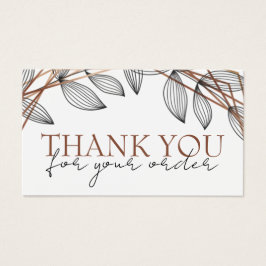 Foliage geometrischer Rahmen dank Discount-Karte