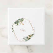 Foliage & Gold Monogram Wedding Vielen Dank Geschenkanhänger (Beispiel)