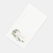Foliage & Gold Segen Urlaub Winter Elegante Serviette (Ecke)