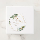 Foliage & Goldnamen Hochzeit Vielen Dank Geschenkanhänger (Beispiel)