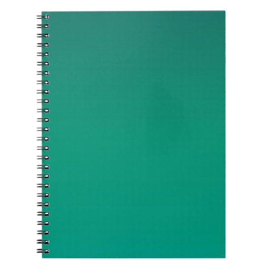 Foliage Green Gradient Foto Notebook Notizblock (Vorderseite)