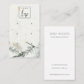 Foliage Handgemachte Papiertextur 3 Ofendarstellun Visitenkarte (Vorne/Hinten)