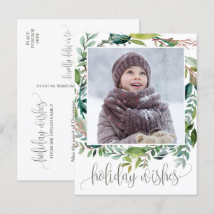 Foliage Holiday wünscht Weihnachten Foto Postkarte