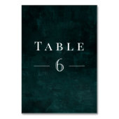 Foliage Kranz mit rustikaler Vegetation Tischnummer (Rückseite)