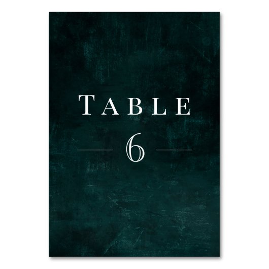 Foliage Kranz mit rustikaler Vegetation Tischnummer (Rückseite)